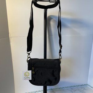 Sunny Hawaii black crossbody pouch